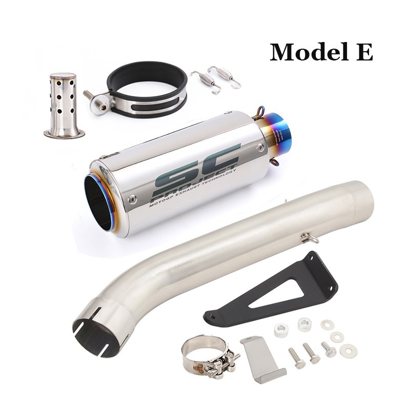 For Aprilia Tuono V4 1100 RR 2017-2020 Slip on Exhaust Link Pipe Black Muffler