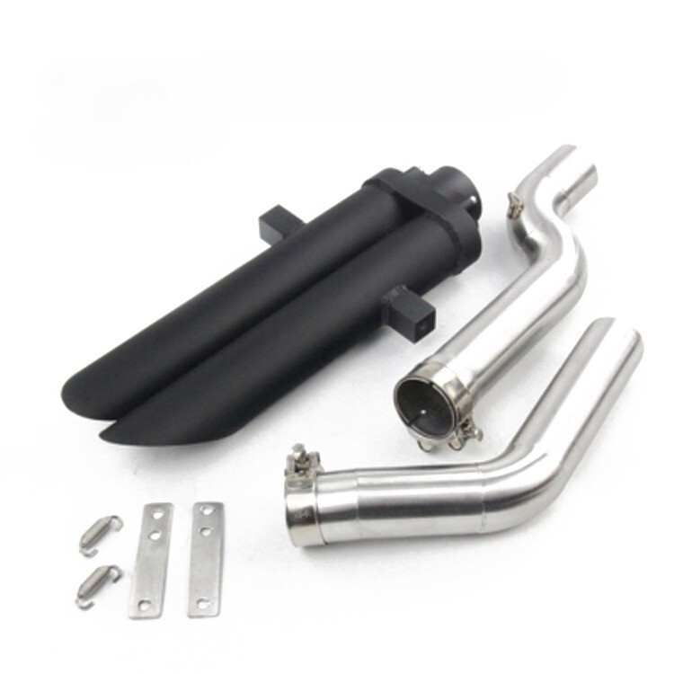 For Honda CBR600RR F5 2005-2024 Exhaust System Muffler Tips Tail Link Pipe Black