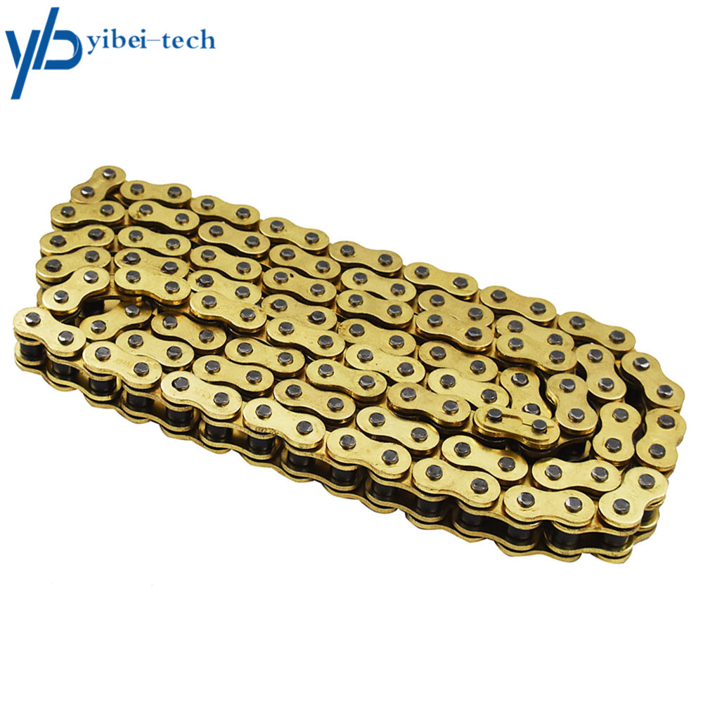 ATV Motorcycle 525 Pitch 120 Links Drive Chain Gold With O-Ring 525-120