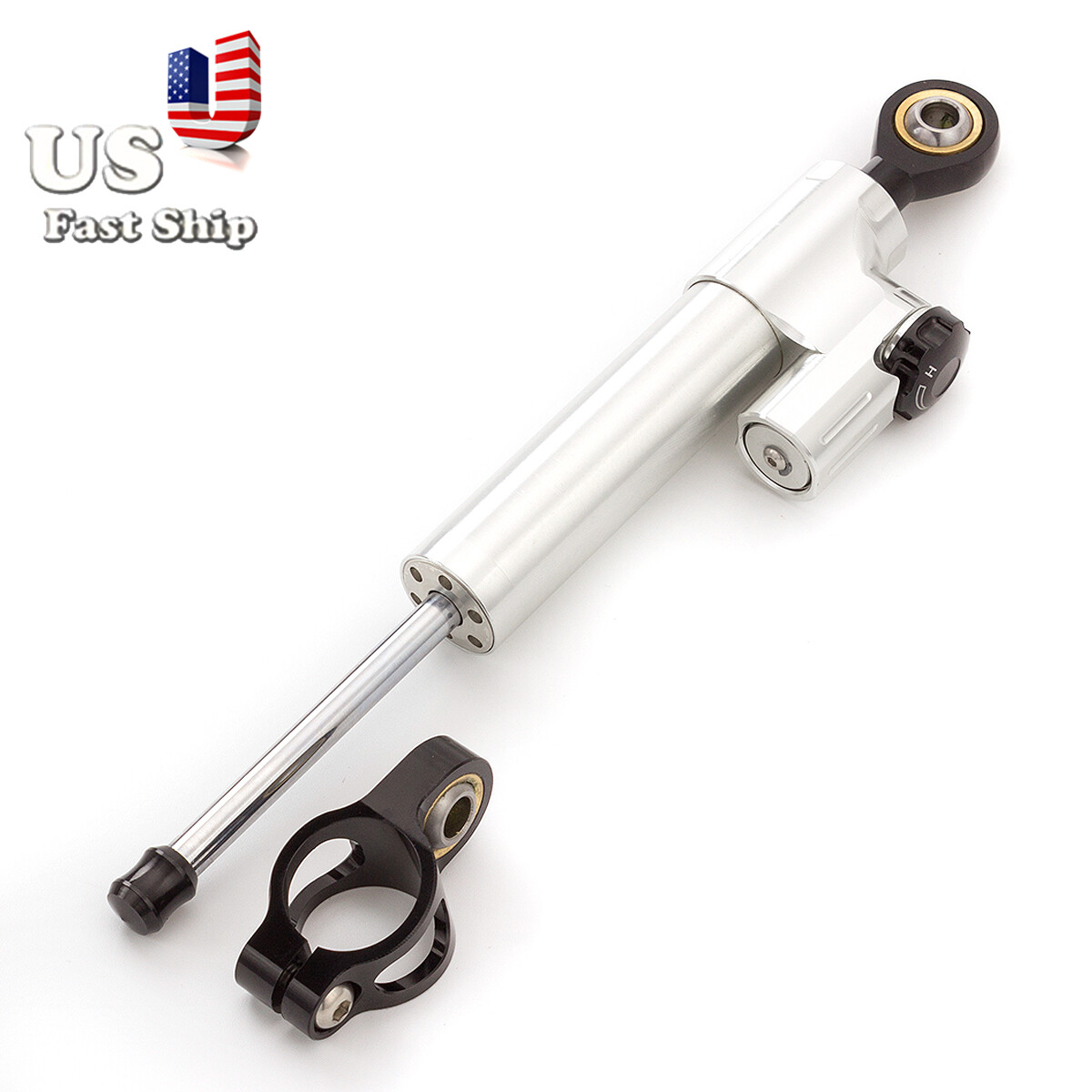 Silver Steering Damper Stabilizer Linear For CBR954RR CBR1000 MT-09 FZ-09 Tracer