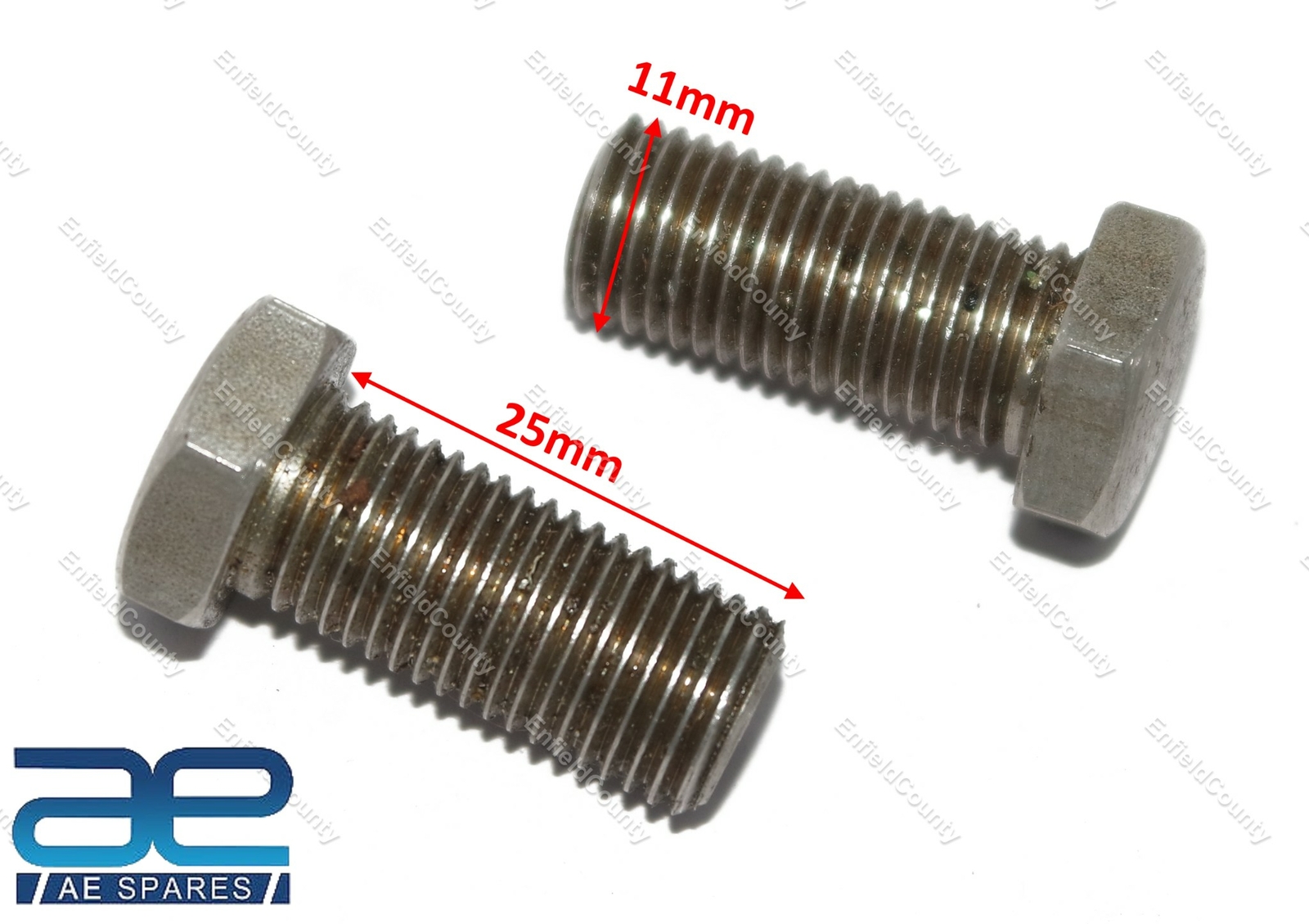 Headlight Lamp Bolt Pair 7/16 ” X 20 TPI for Norton BSA Triumph x 4 Units AEs