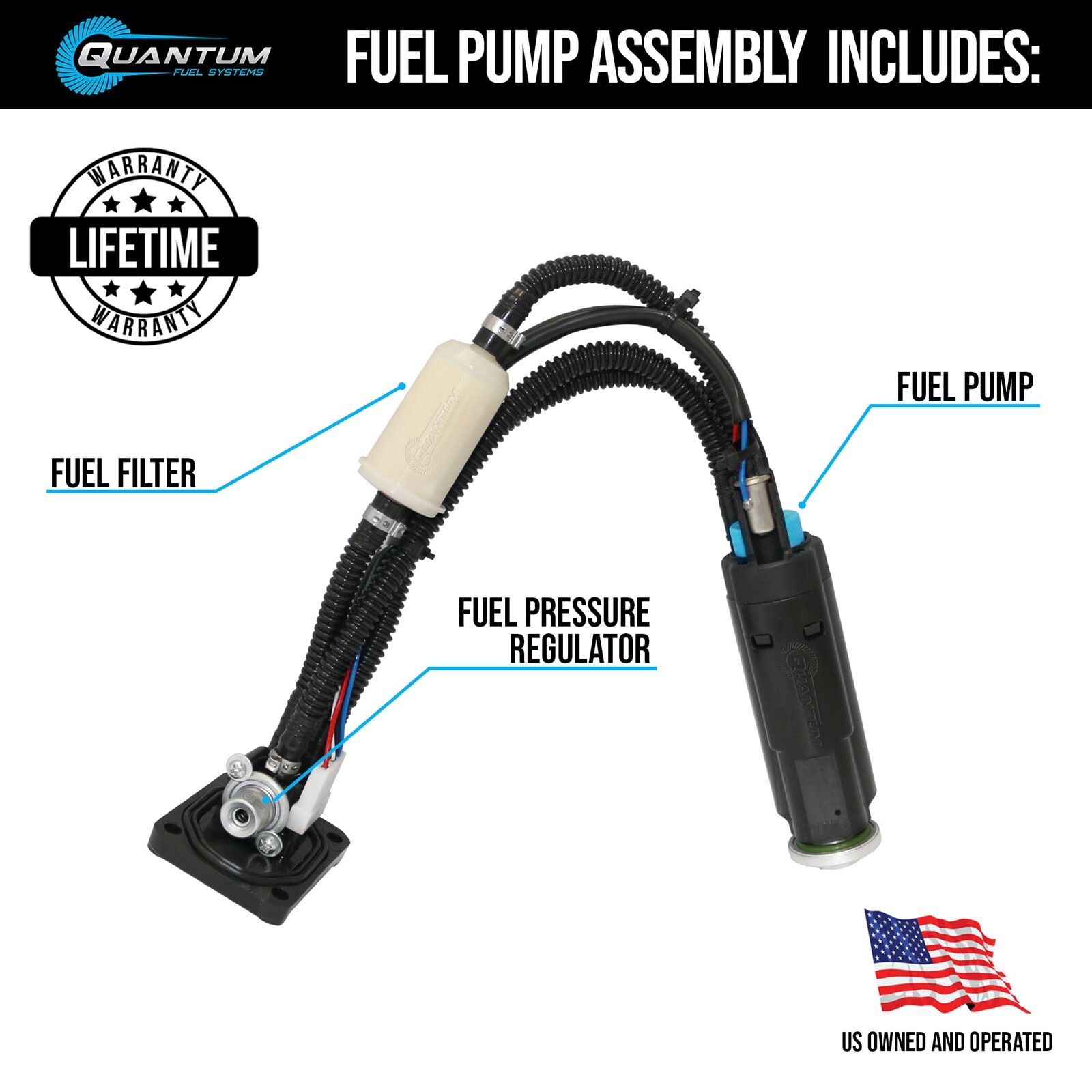 QFS In-Tank EFI Fuel Pump Assembly for 12-23 KTM 450 EXC SX-F XC- F #79707088400