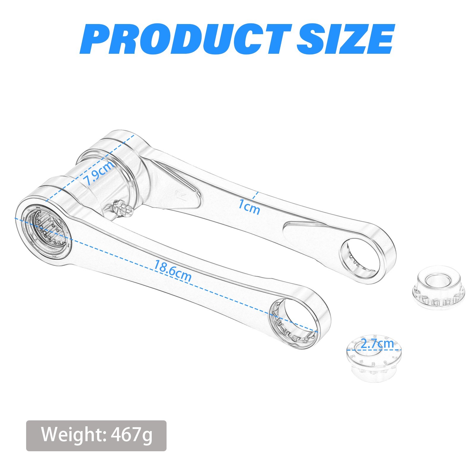For HONDA CRF450X 2005-2017 CRF450R 2002-2008 Adjustable 3D CNC Lowering Link
