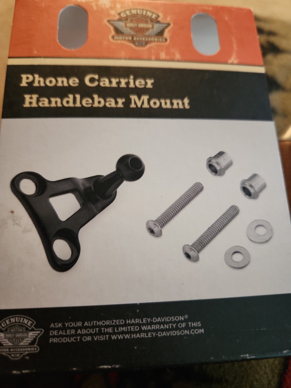 Harley-Davidson Handlebar Phone Carrier Mount Multi-Fit Item 76000537