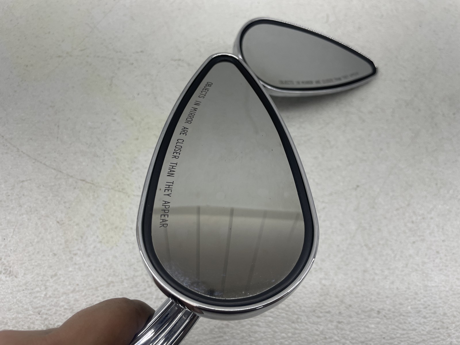 07-11 HARLEY-DAVIDSON SPORTSTER 1200 XL1200C WILLIE G SKULL REAR VIEW MIRROR SET
