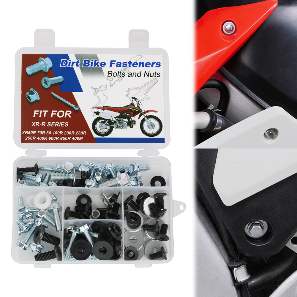Plastic Body Fastener Frame Kit Fit For Honda XR80 1981-2003 XR200R 1986-2002