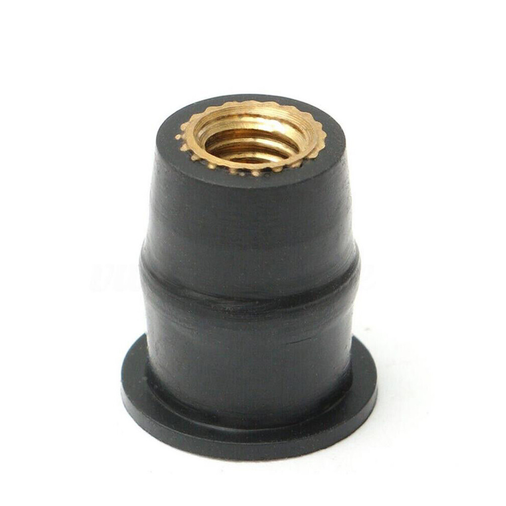 M5 Rubber Motorcycle Wellnut Metric Windscreen well Nuts Brass Nuts #M5 Wellnuts