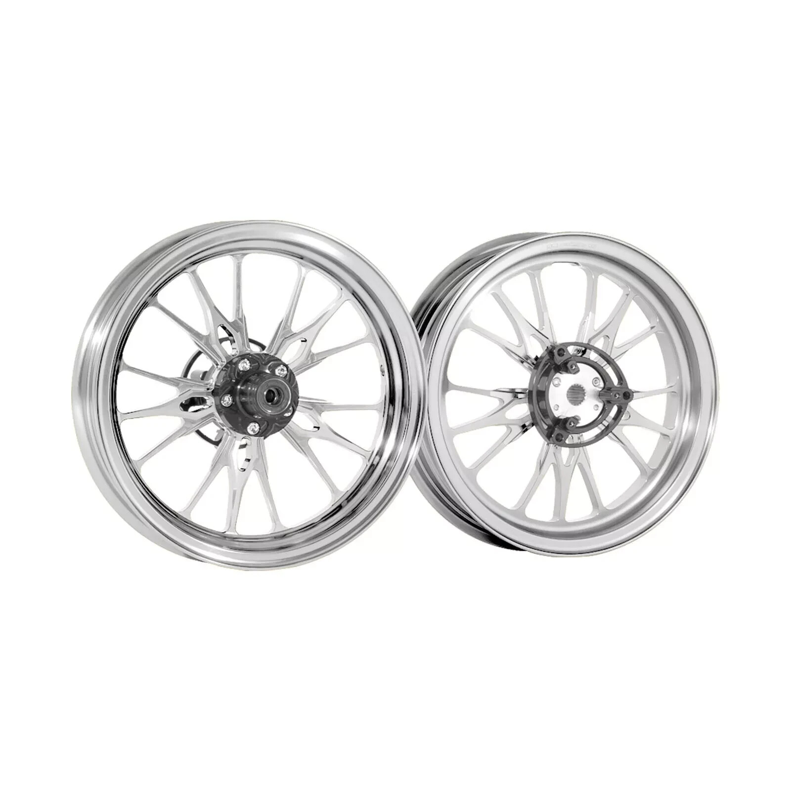 MOS XR15 Forged Aluminum Alloy Rims Wheels for Yamaha Zuma 125 2016-2021 Silver