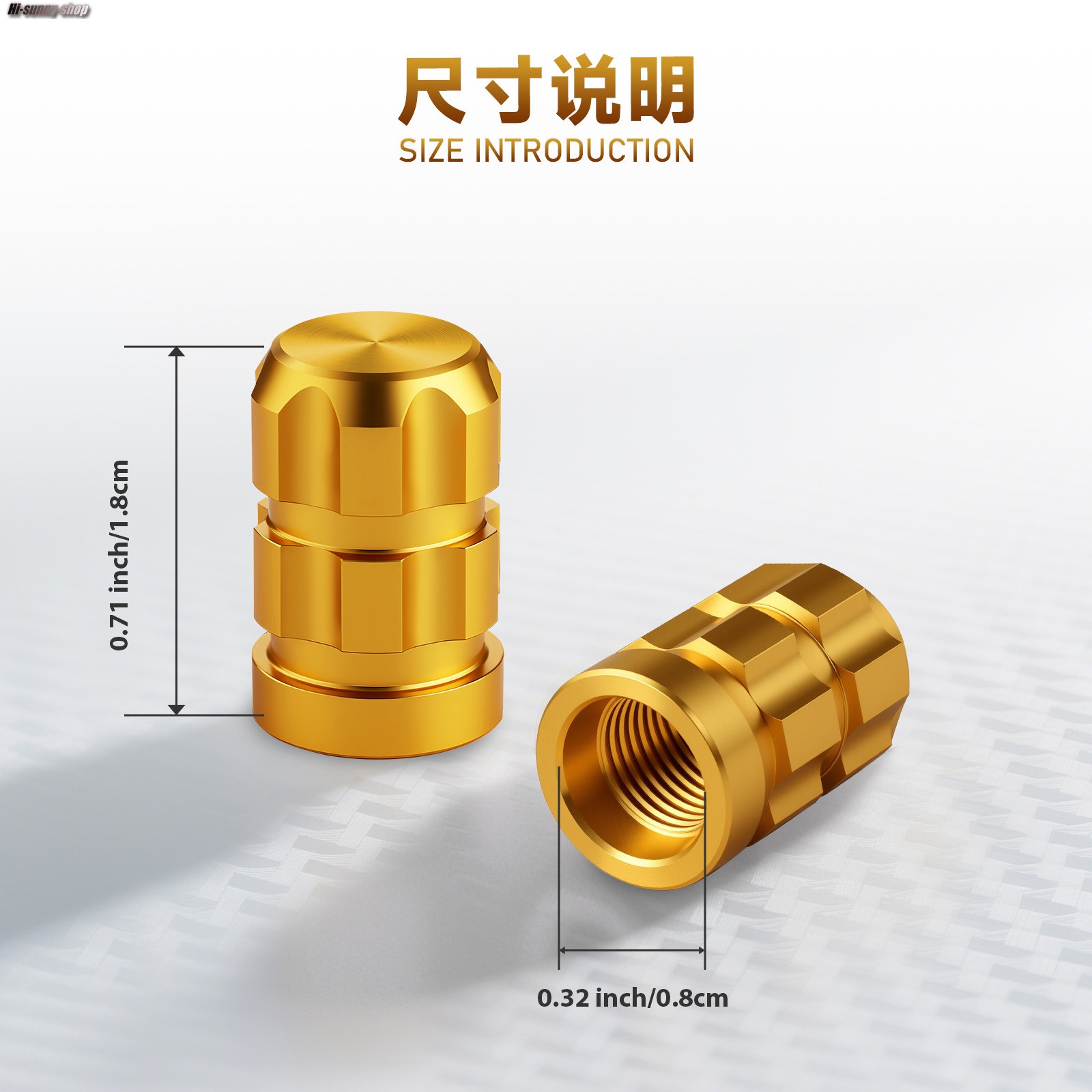 CNC Car Motorcycle Bike Valve Core Cap Tires Gas Nozzle Cover Aerated Mouth Cup