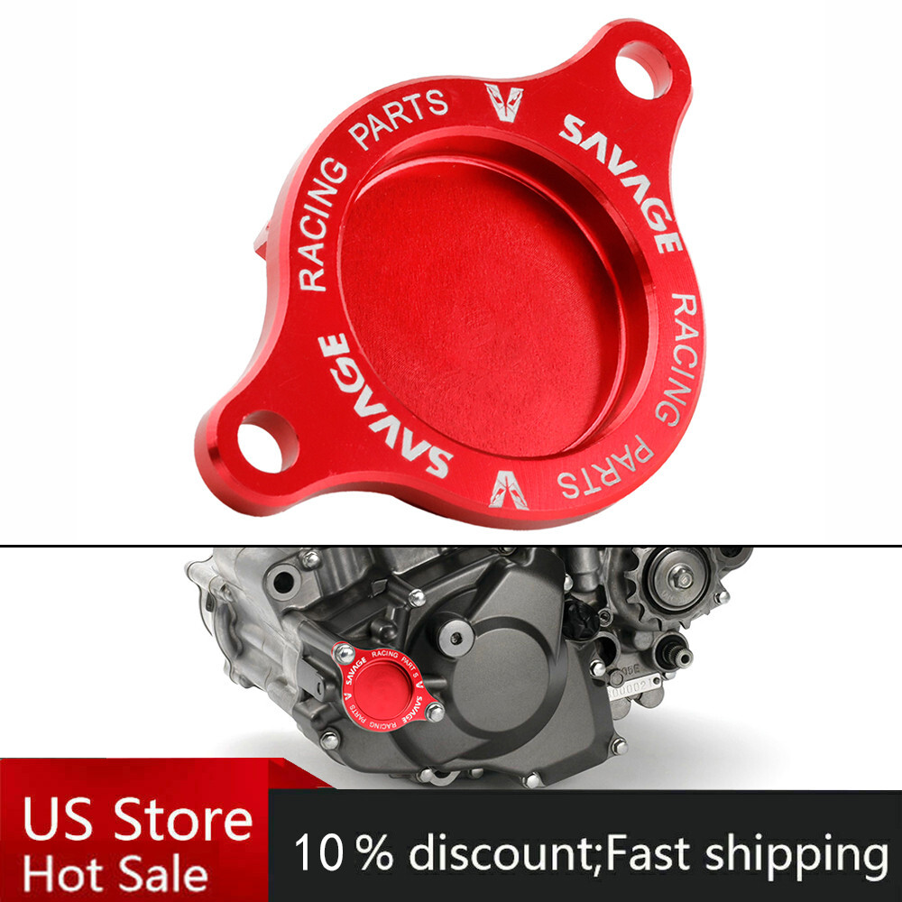 CNC Engine Oil Filter Cover Cap For HONDA CRF250R 2004-2009 CRF250X 2004-2017