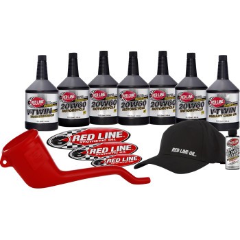 RED LINE SYNTHETIC OIL 90231 V-Twin Powerpack Kit – 20W60 Harley 2007-Up 96 Inch