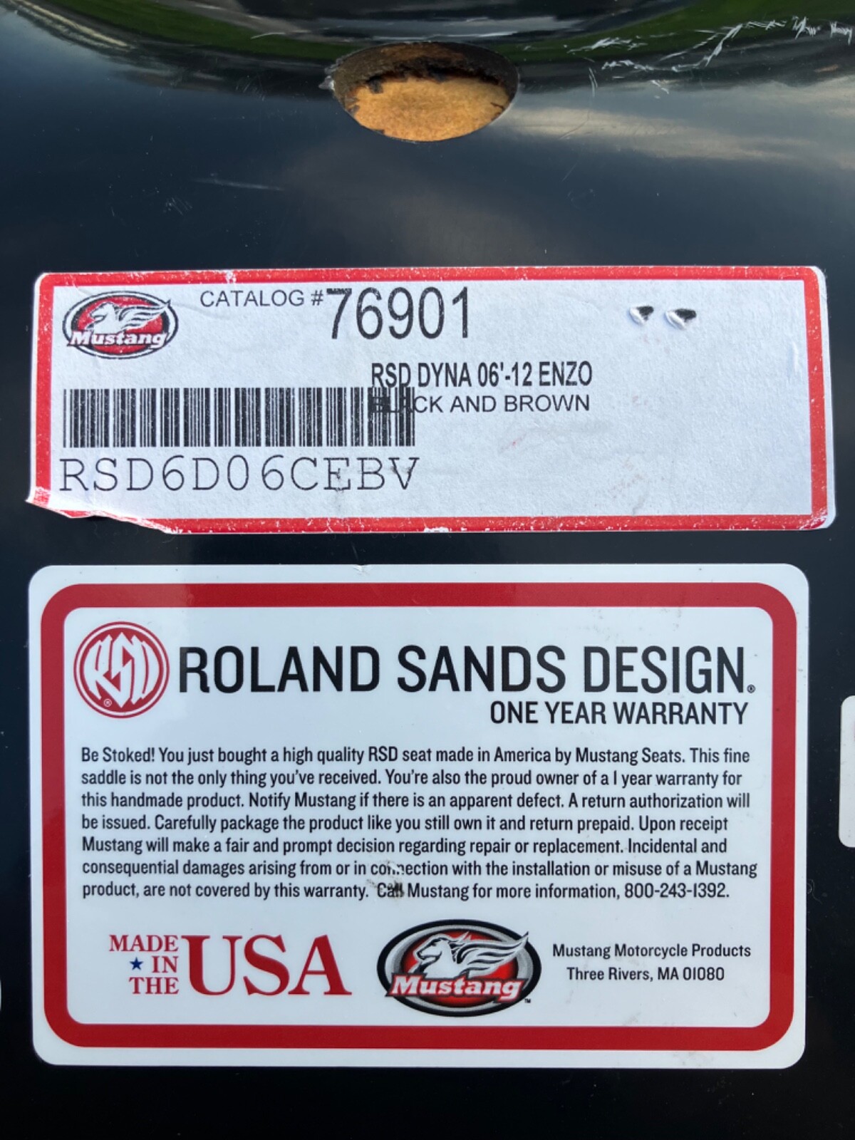 Roland Sands Design Enzo Touring 2-Up Seat for 2006-2017 Harley-Davidson Dyna