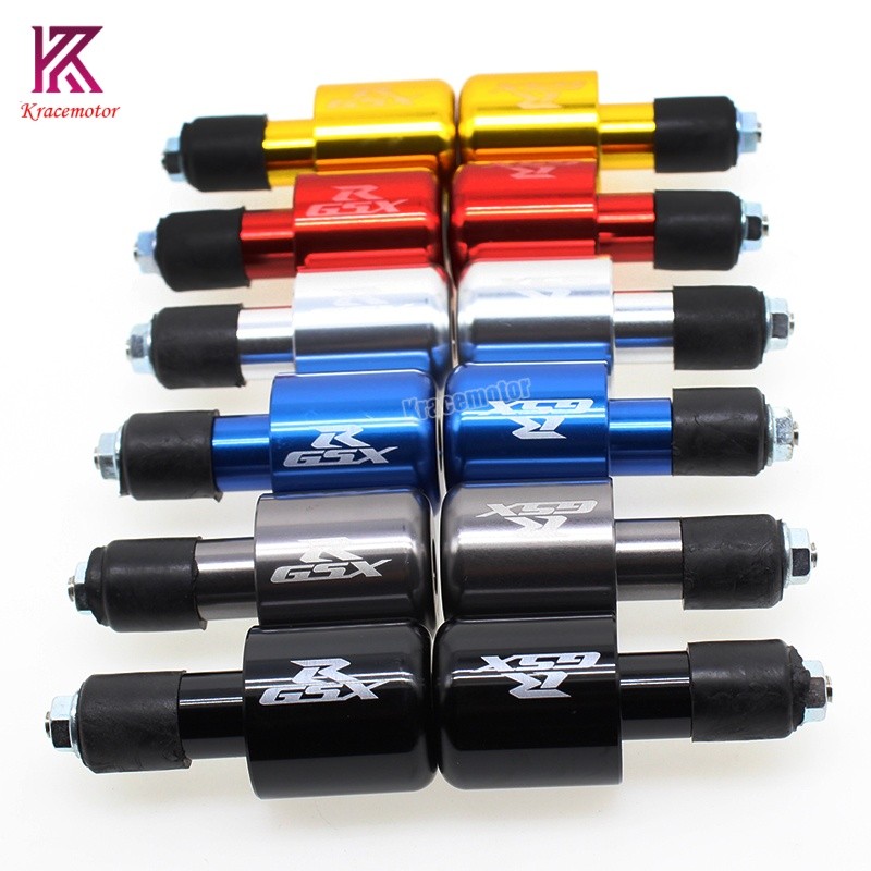 CNC 7/8” Handlebar Bar Ends Slider Cap Plugs GSX1300BK GSXR1000 GSXR750 GSXR600