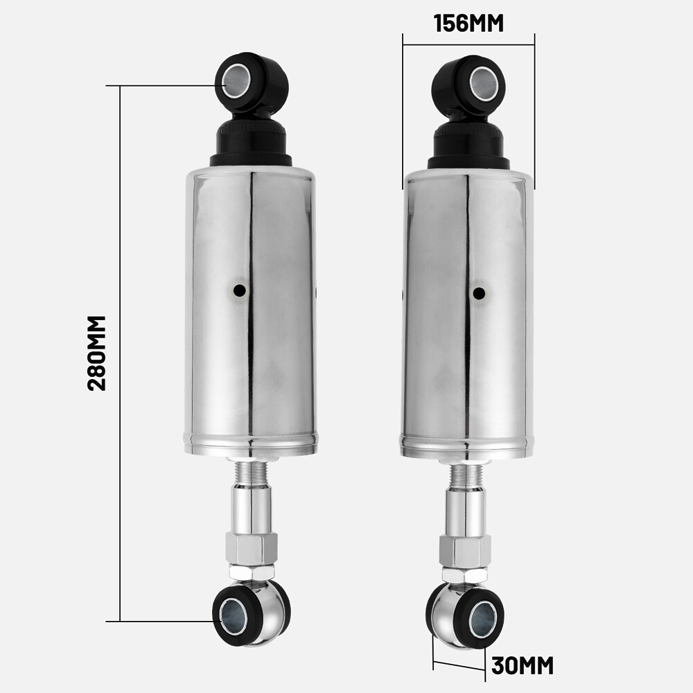 PAIR Adjustable Lowering Rear Shock For Harley Softail Evo FXST FLS 1989-99 USA