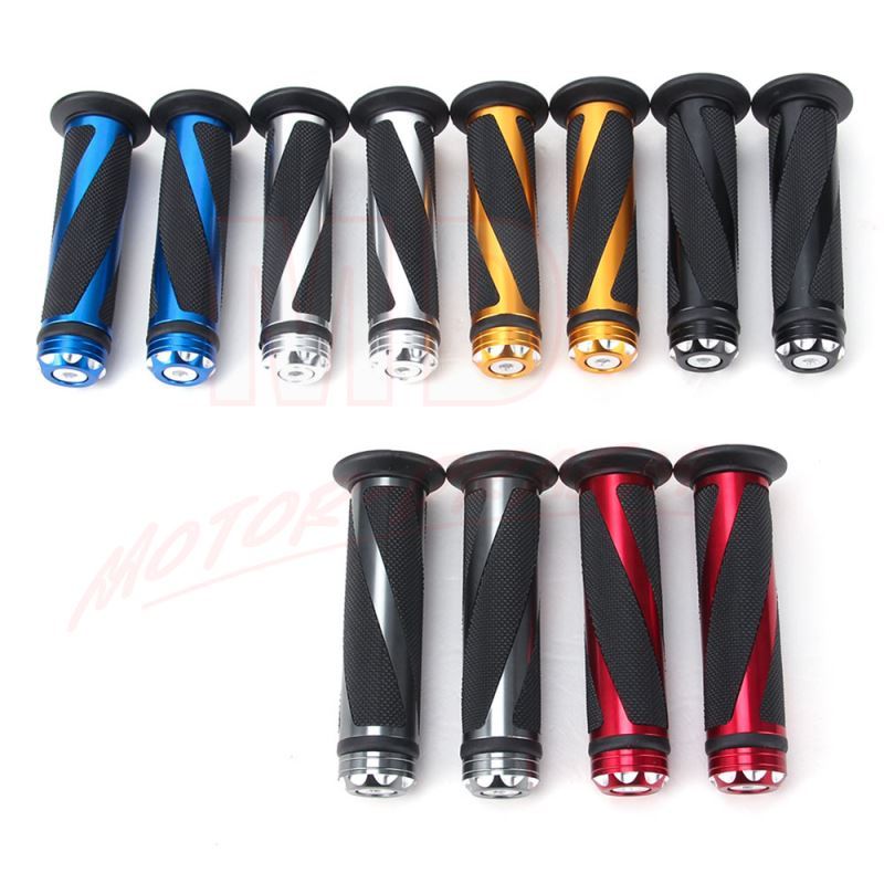 Motorcycle 7/8″ Hand Grips Handle Bar Gel For Honda Suzuki Yamaha Kawasaki Honda