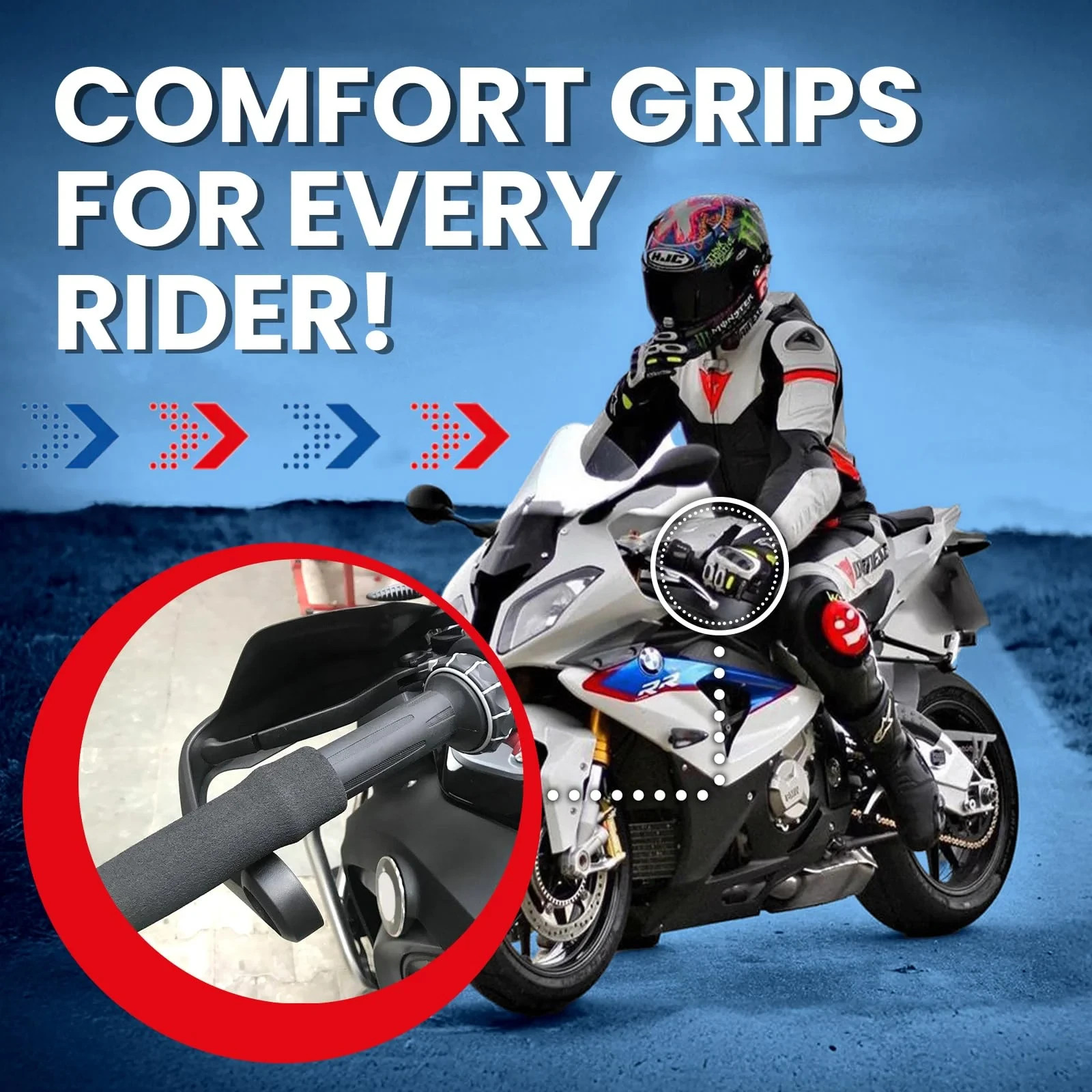 Grip Puppy Comfort Grips for Suzuki Motorcycles | 5 Year Warranty