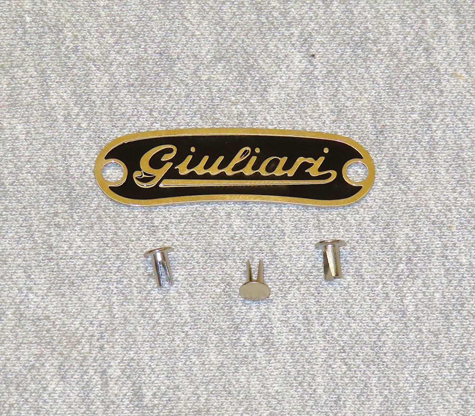 Giuliari Italian Seat Badge, Ducati, Gilera, MV, Benelli, Guzzi, Morini, Benelli