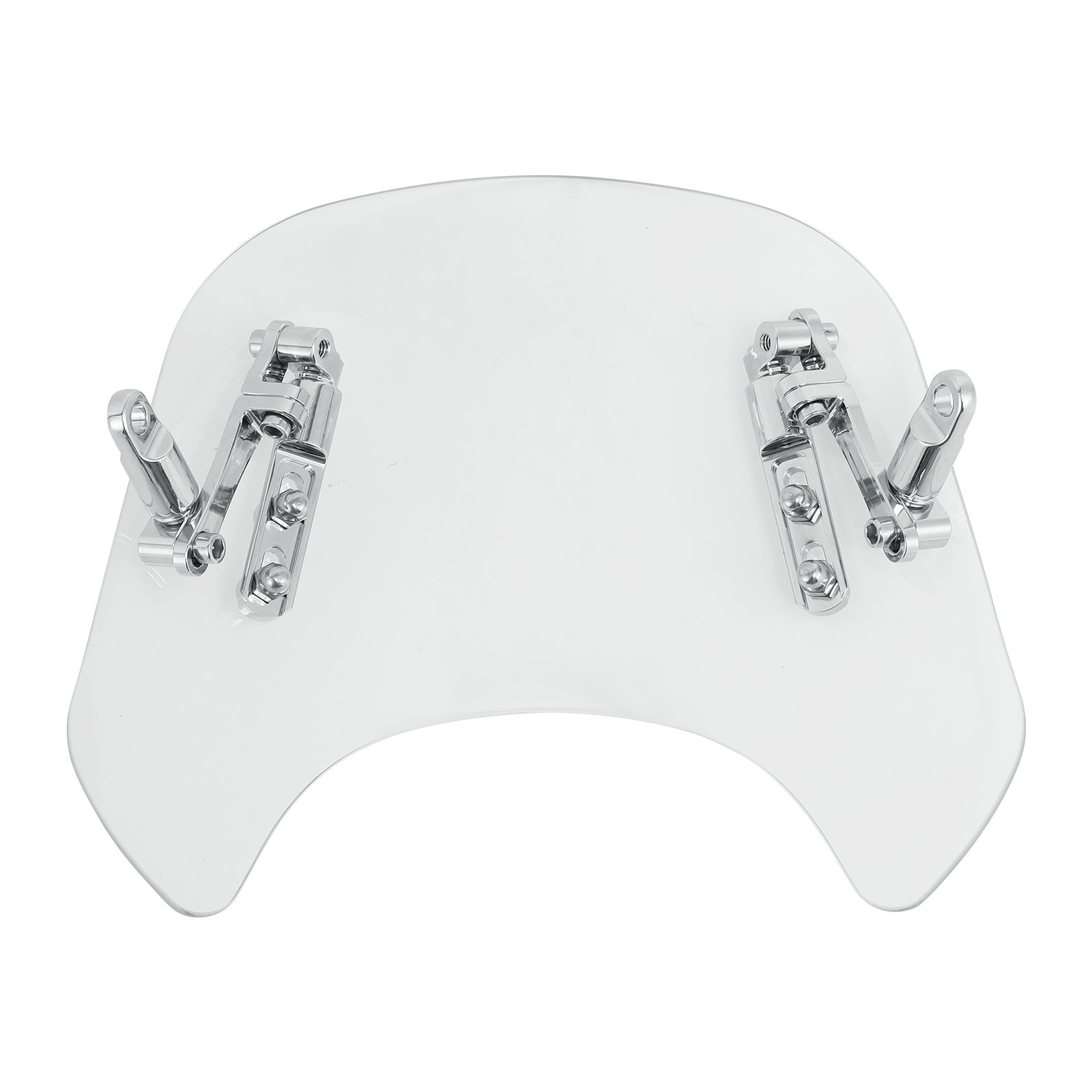 Universal Motorcycle Windshield Windscreen Clear Fit For 5”-7” Round Headlight