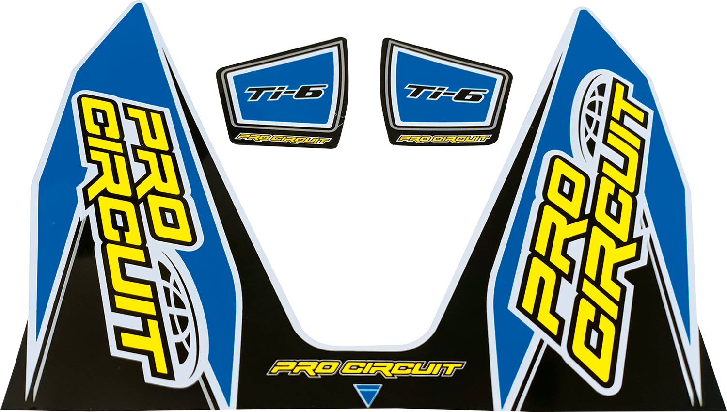 Pro Circuit Ti-6 Exhaust Decals Light Blue DC22TI6-LB