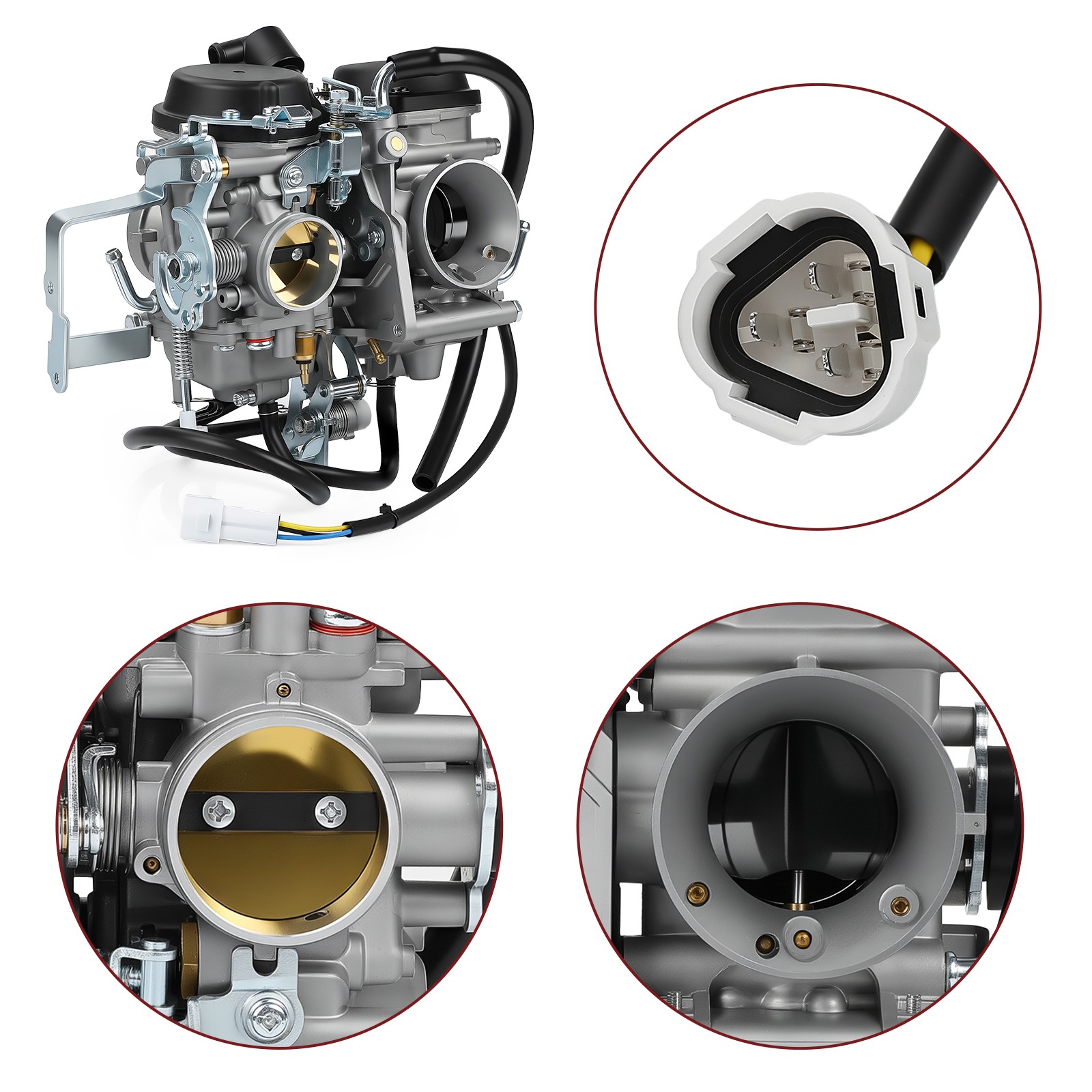 Carburetor w/Intake Boot For Yamaha V-Star 1100 XVS1100 Custom Classic 1999-2005