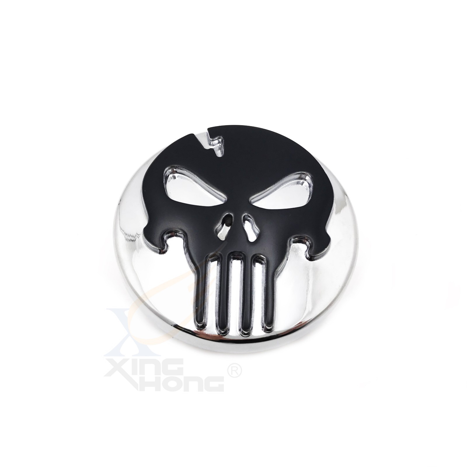Black Skull Fuel Gas Tank Cap Cover For Harley 1992-Up Sportster XL883 1200