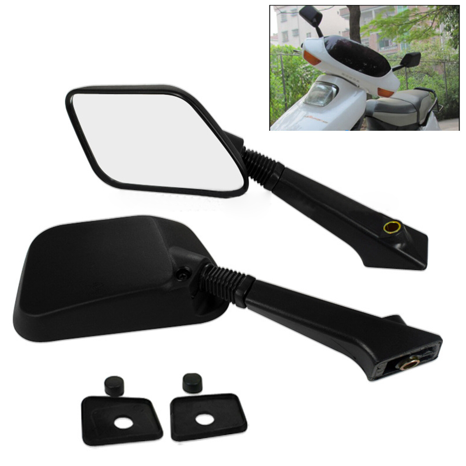 1Pair CF80 CH80 NH80 CH125 CH150 CH150D DELUXE Rearview Mirrors For Honda Elite