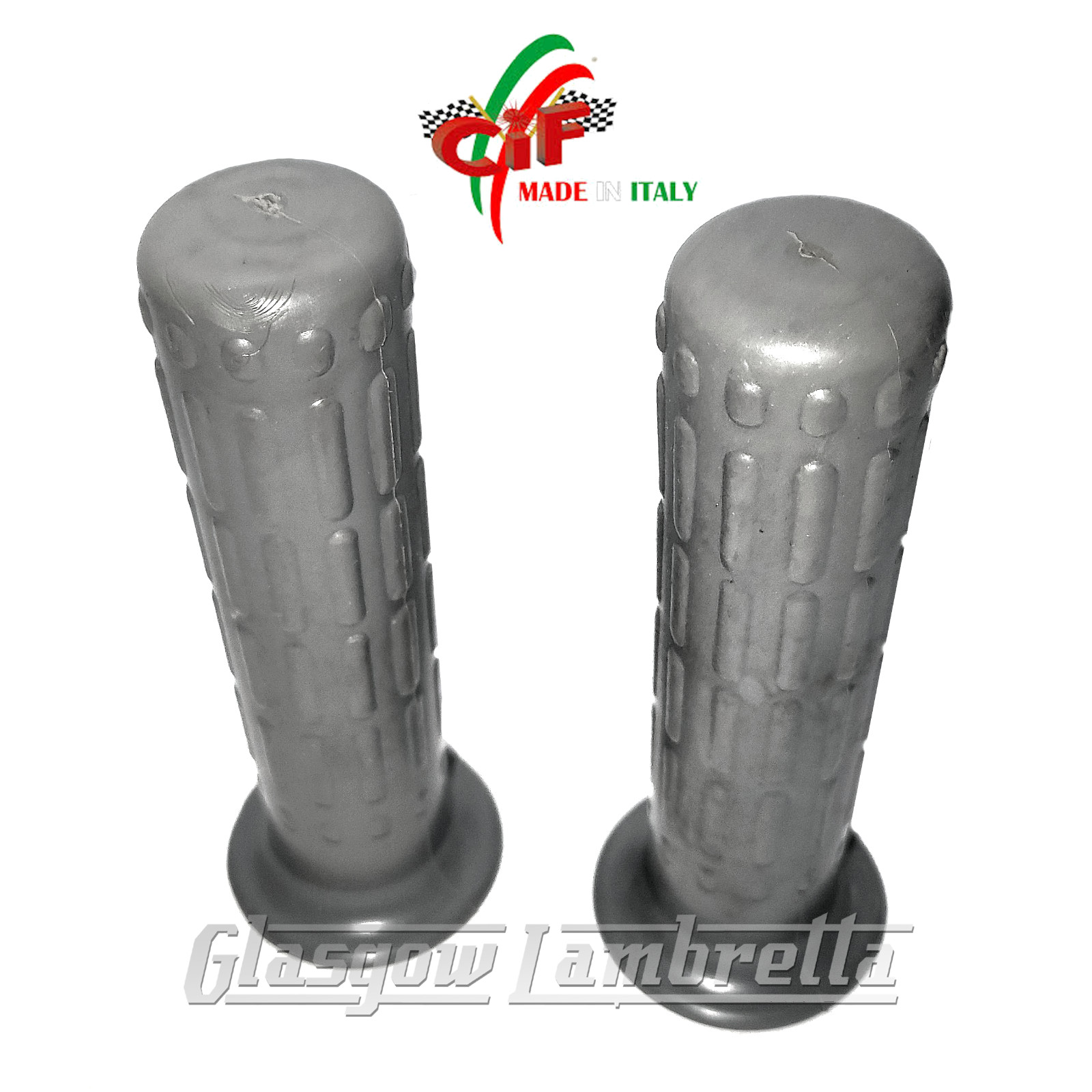 Lambretta J50, Cento, J Range CIF Italian GREY RUBBER HANDLEBAR GRIPS