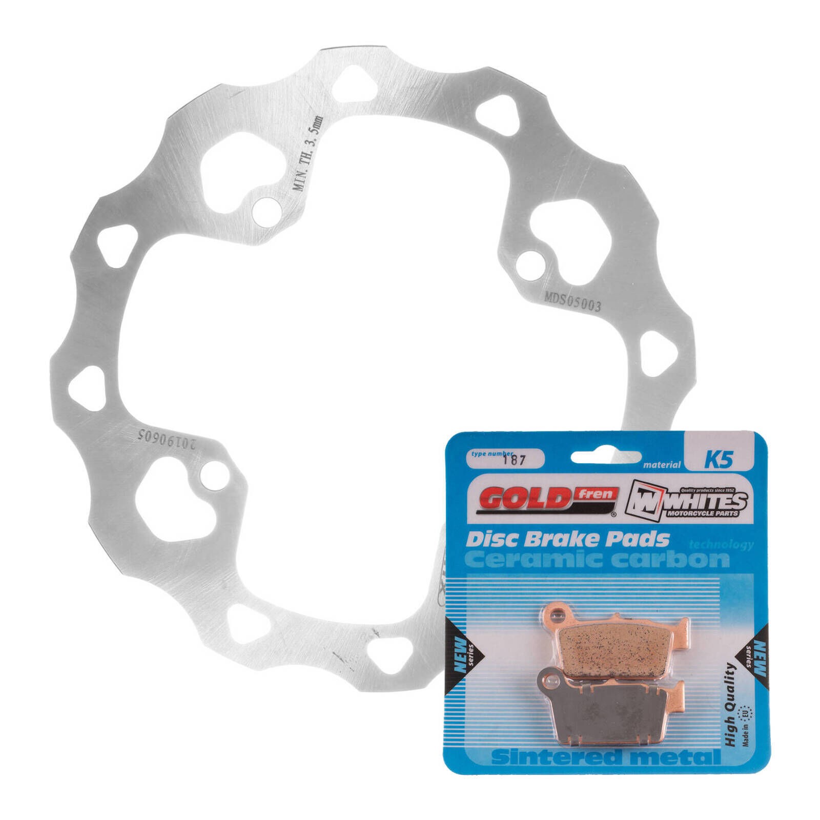 BRAKE DISC & PAD REAR KIT – SUZ RMX450Z 09-18 – WAVE