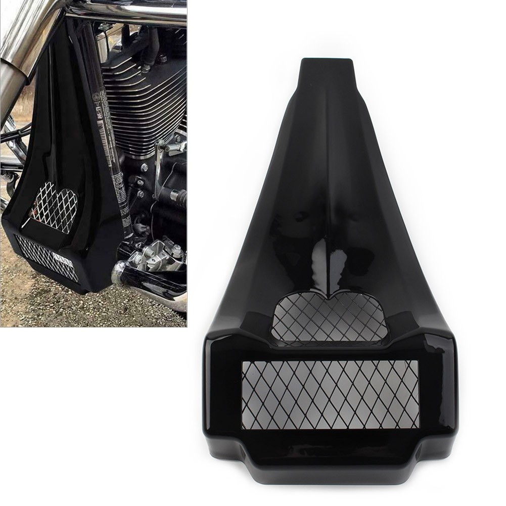 Front Stretched Chin Spoiler Black Fit Harley Touring Road Glide King 1997-13 US