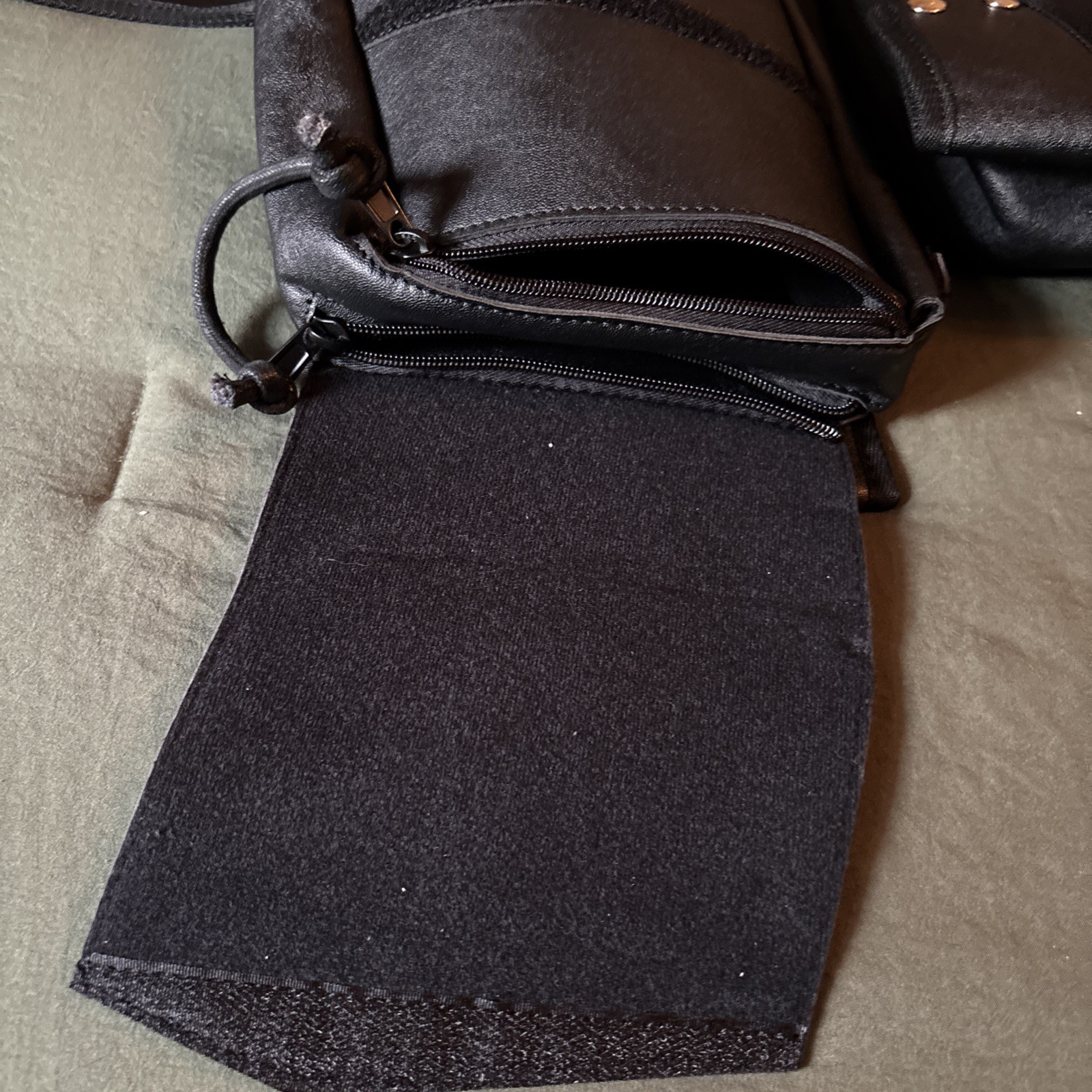 KemiMoto Motorcycle Bag Faux Leather . New Set Of 2