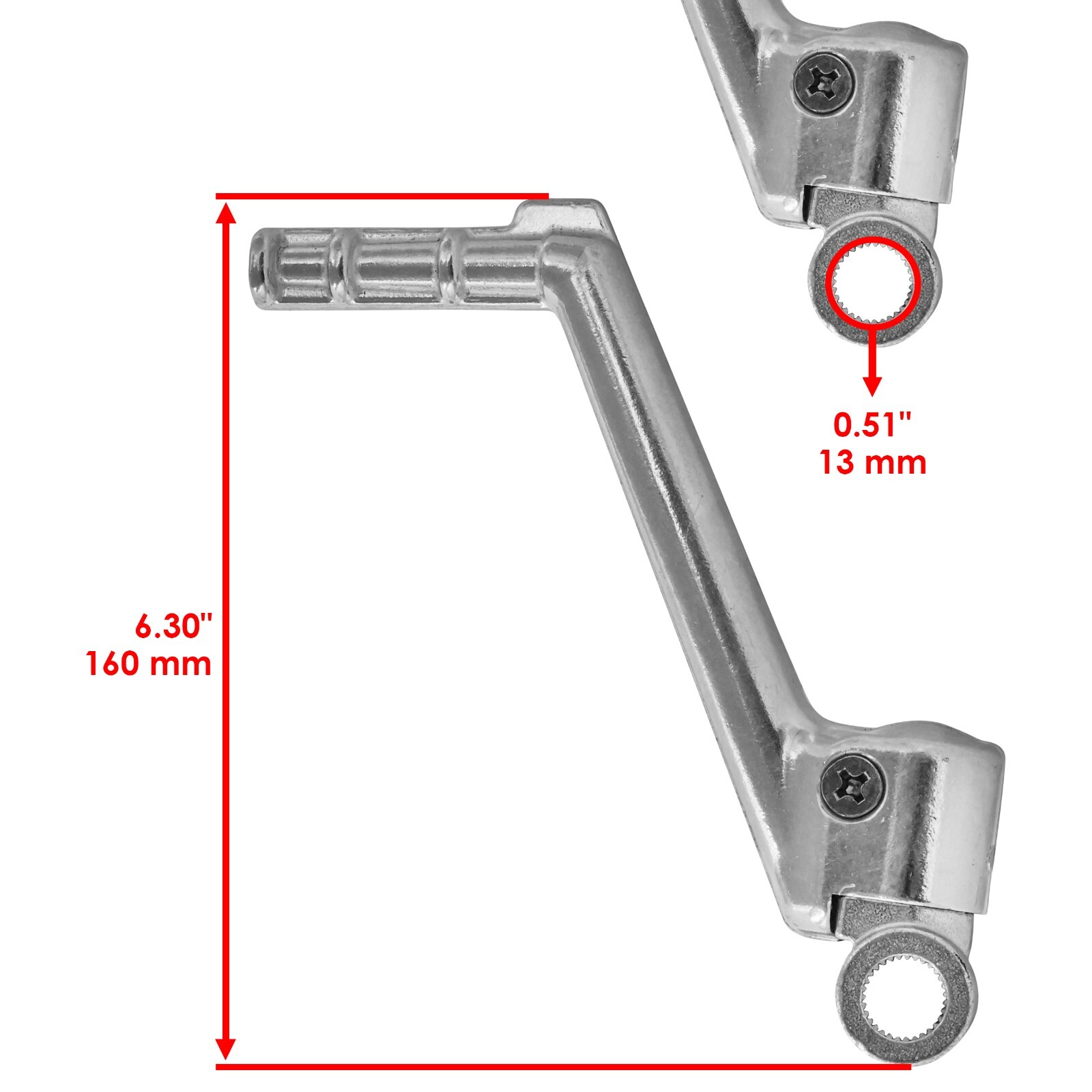Caltric Kick Start for Yamaha YZ125 YZ 125 1986-2021 Kick Start Lever Pedal