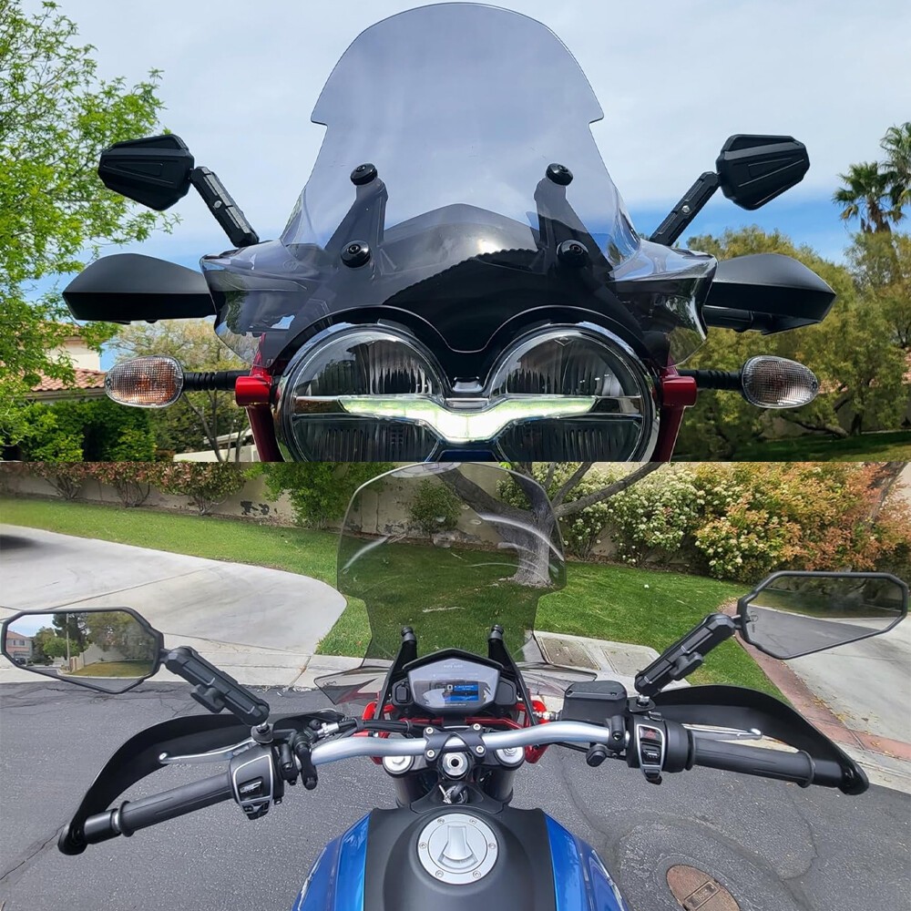 For Dirt Bike Dual Sport Pair Adventure Motorcycle Mirrors 7/8″ Hanlerbar Mount