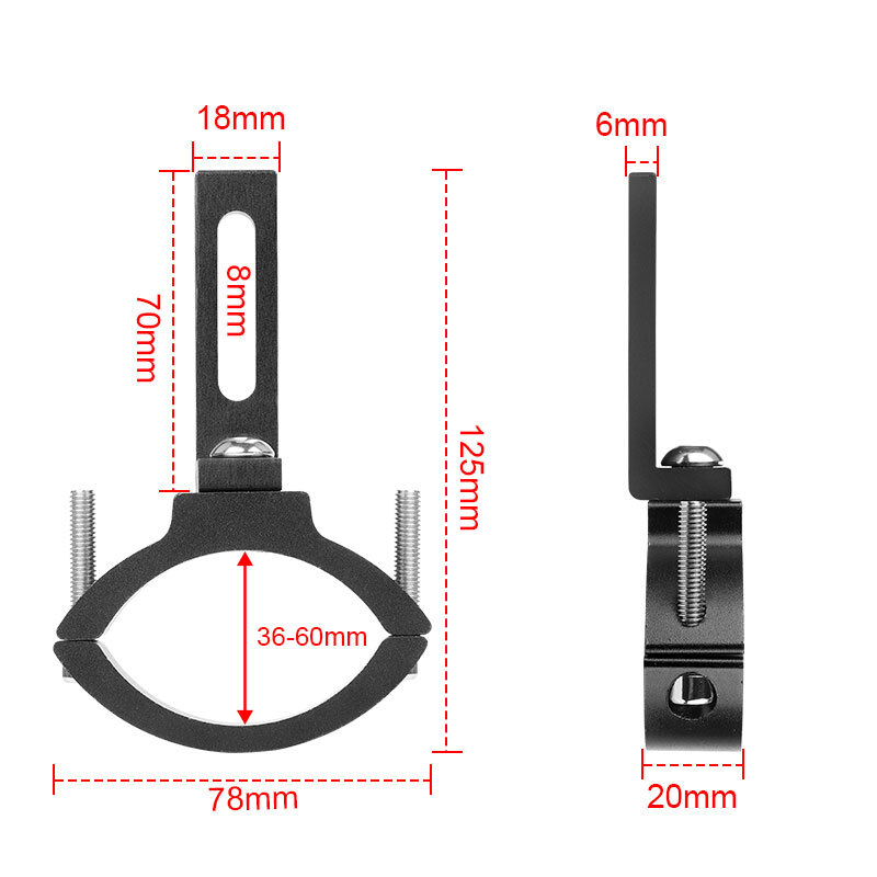 2X 36-60mm Motorcycle Fork Headlight Mount Bracket Clamp Holder Fog Spot Light