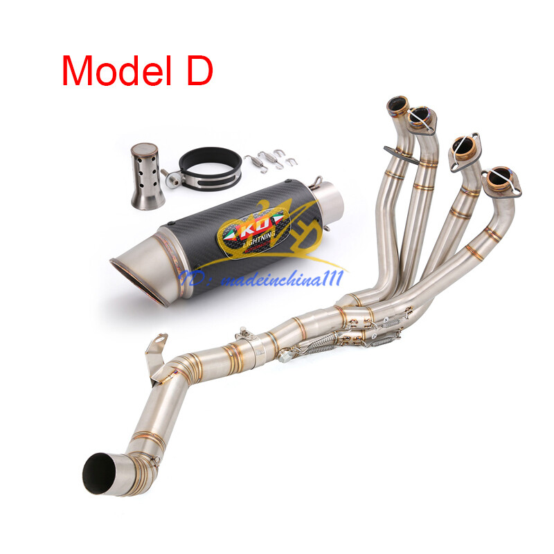 For Kawasaki Z900 2017-2025 Complete System Exhaust Header Pipe Slip on Mufflers