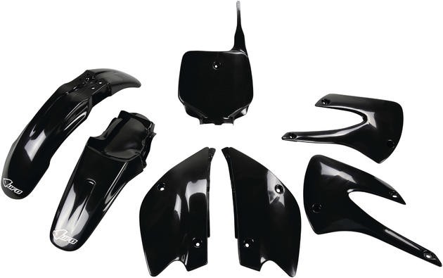 UFO Restyled Plastics Kit Black KAKIT214K001 for Kawasaki KX85/KX100