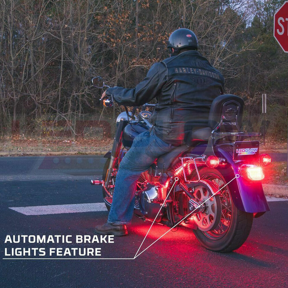 LEDGlow 14pc Advanced Million Color LED Motorcycle Accent Neon Lighting Kit