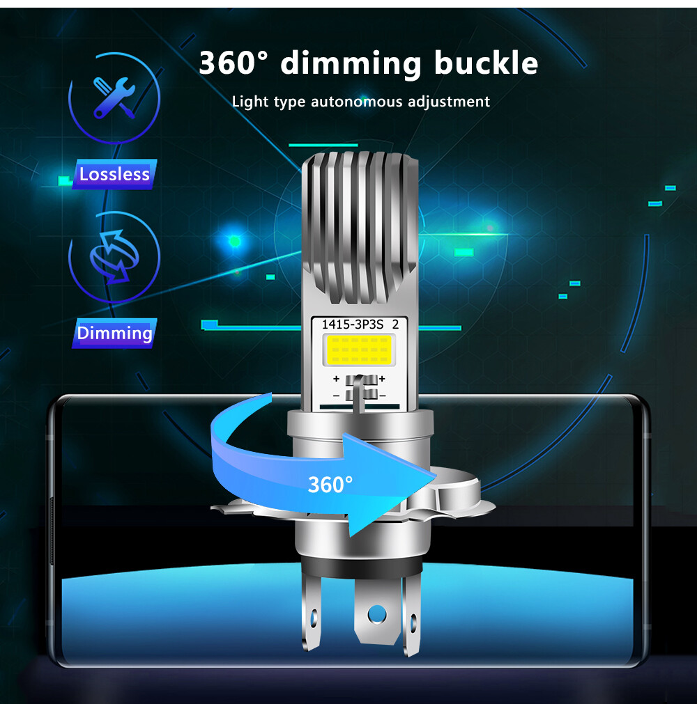 Ultra Hi/Lo 6500K White LED AC/DC Bulb for Yamaha 1ML-84314-00-XX 12V Visibility
