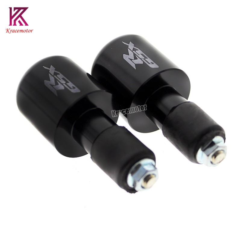 CNC 7/8” Handlebar Bar Ends Slider Cap Plugs GSX1300BK GSXR1000 GSXR750 GSXR600