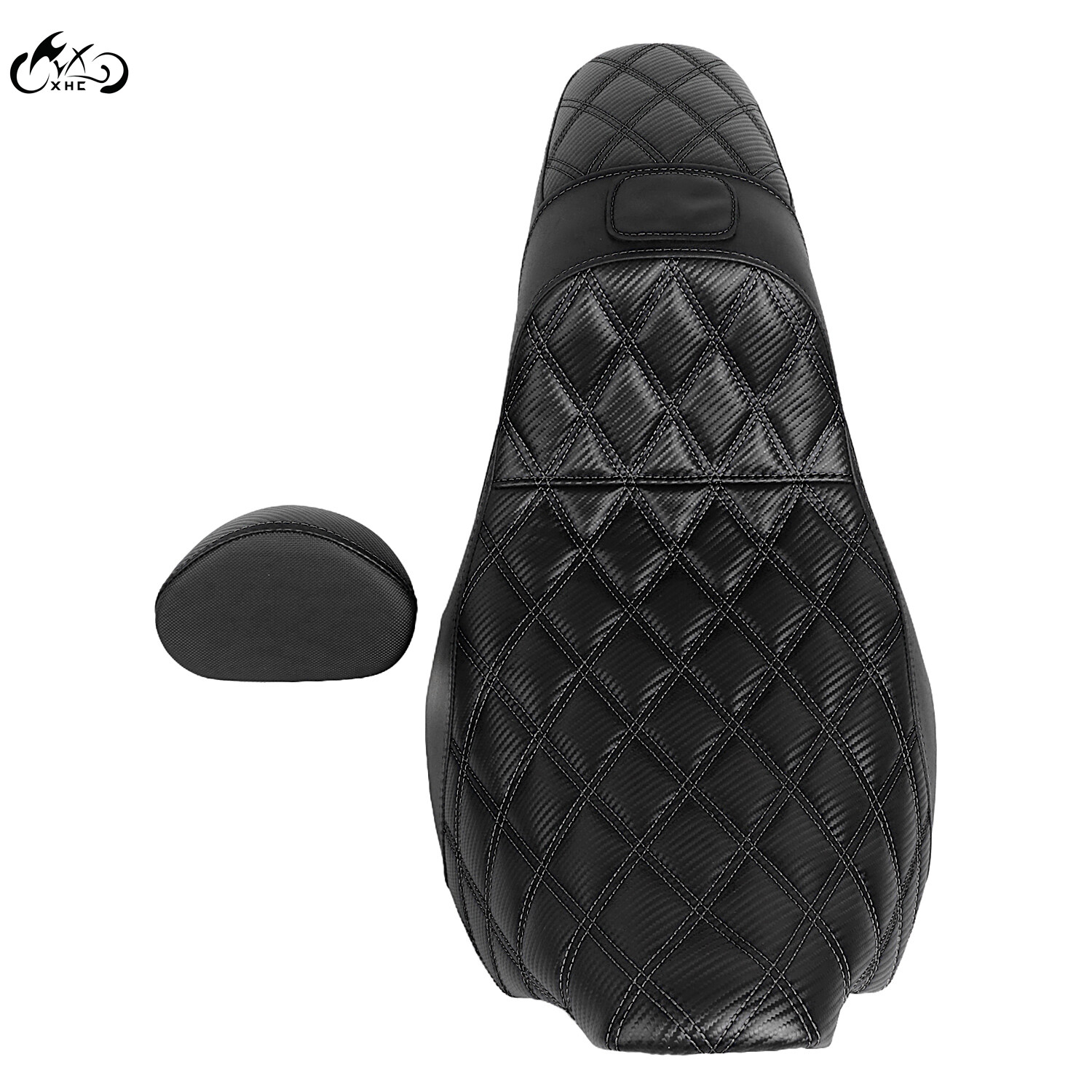 Step Up Passenger Driver Seat w/ Backrest For Harley Electra Street Road Glide