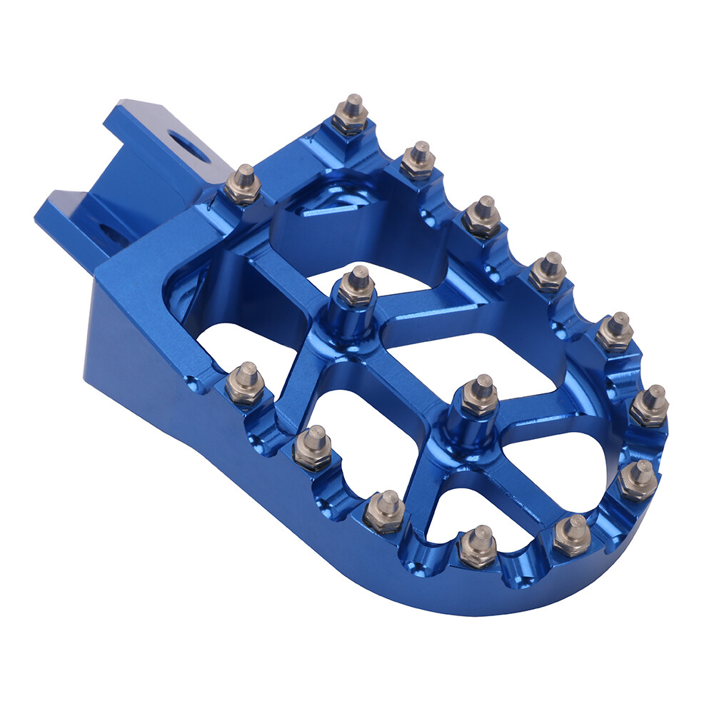 Foot Pegs Motorcycle Footpeg Pedals CNC For PW50 1981-2024 PW80 1983-2006 Blue