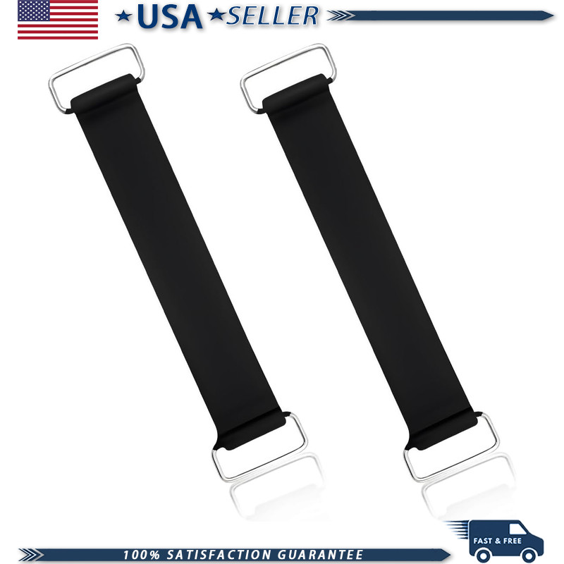 Motorcycle Battery Strap, 2-Piece Stretchable Rubber Band Holder BelColor: 2 PCS