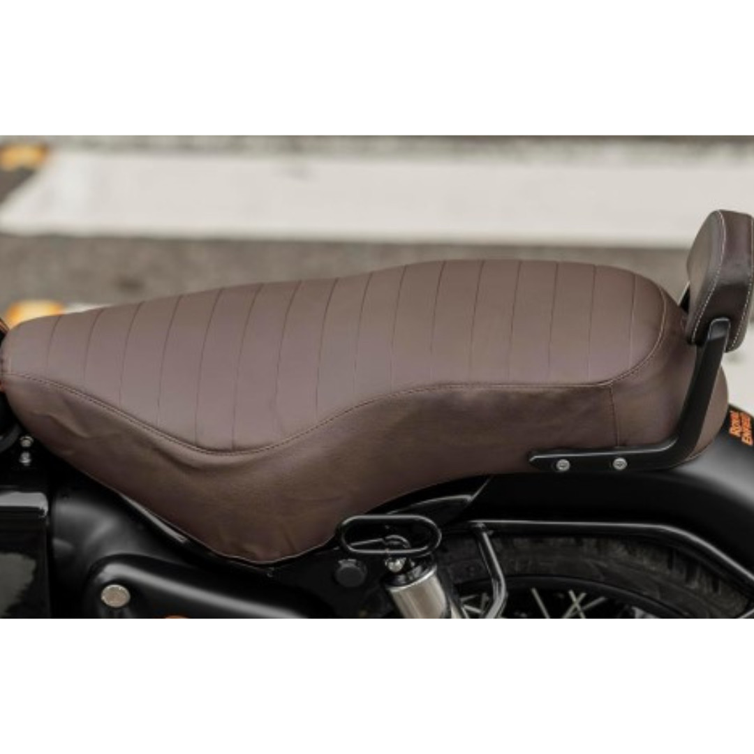 Brown Pleated Seat Covers fit For Royal Enfield All New Bullet 350