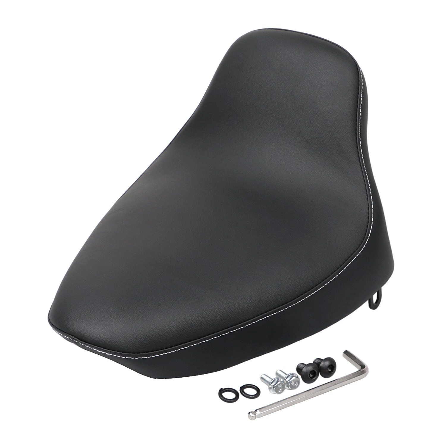 Synthetic Leather + Soft Foam Driver Rider Solo Seat For Harley Heritage Softail