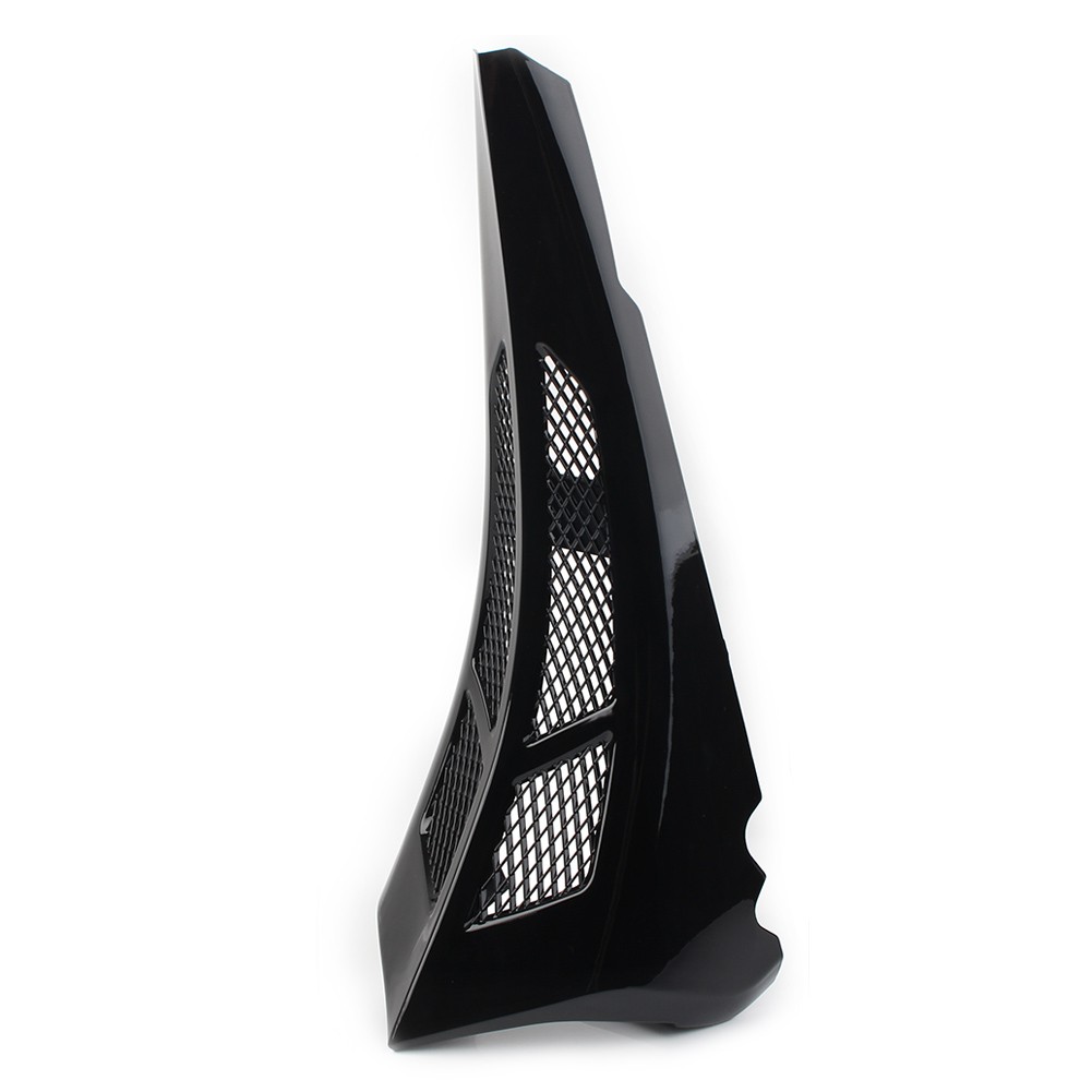 1* Black Stretched Tall Chin Spoiler Scoop For Harley Street Road Glide 14-22