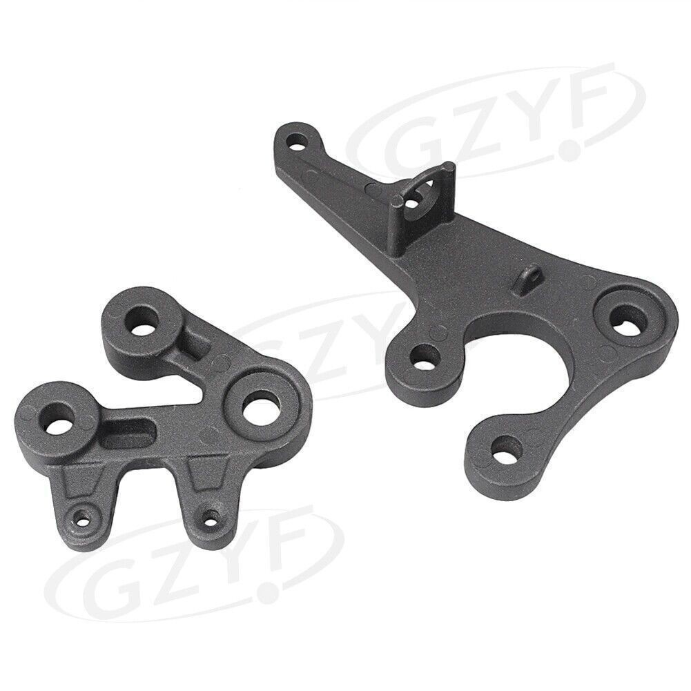 Front Footpegs Footrests Bracket Kit Fit Suzuki GSXR1000 2005-2010 Driver Rider