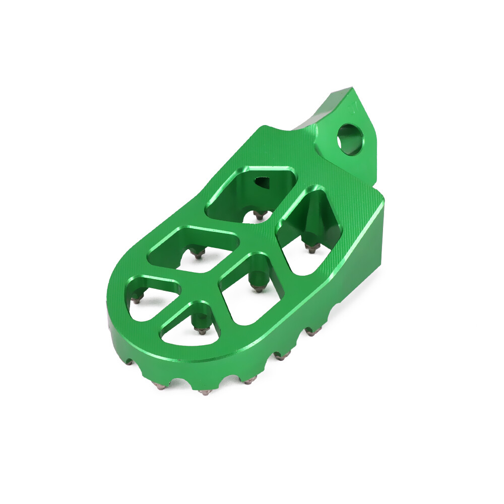 Foot Pegs Rest CNC For Kawasaki KDX200/220R KDX250 KX125/250/500 Dirt Bike Green