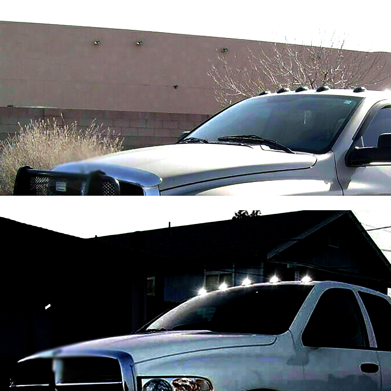 5PCS LED Roof Marker Light For Dodge for Ram 1500 2500 3500 4500 5500 2003-2018