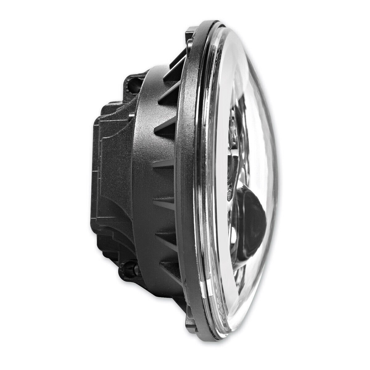 Chrome 7 inch LED Headlight Halo Projector For Harley Street Glide Softail FLHX