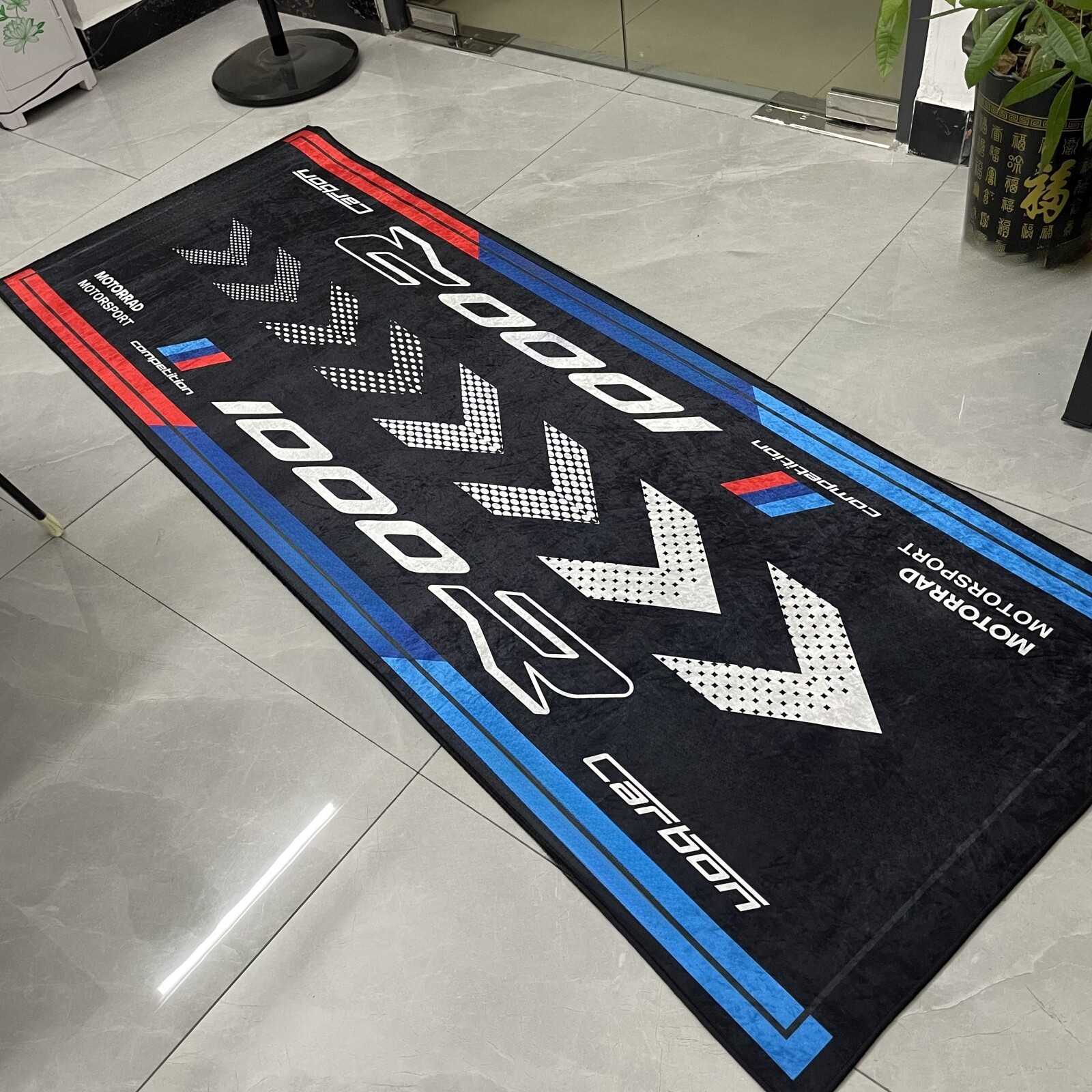 Motorcycle Workshop Showroom Garage Anti-slip Carpet Mat TPE For BMW S M1000R