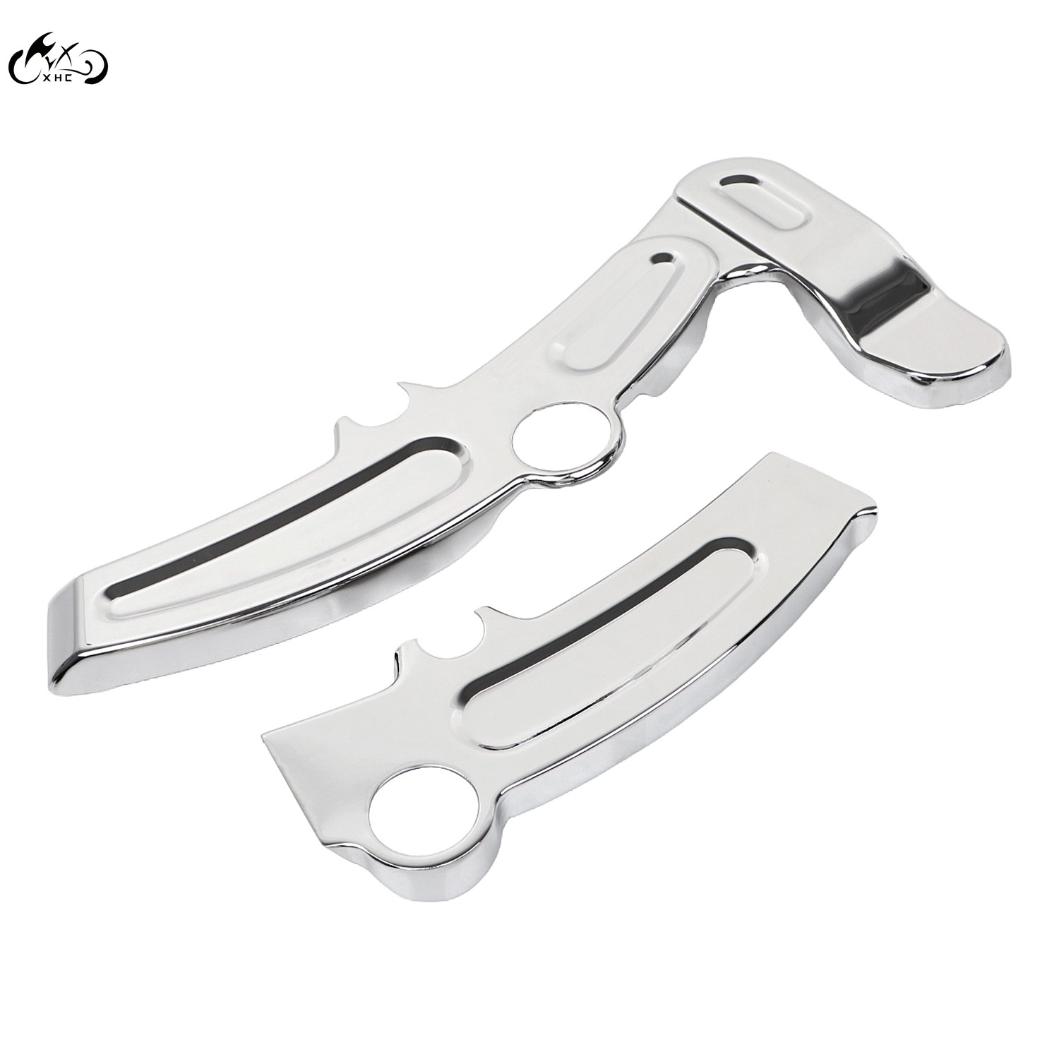 Chrome Boomerang Frame Cover For Harley Heritage Softail Classic FLSTC 2008-2017